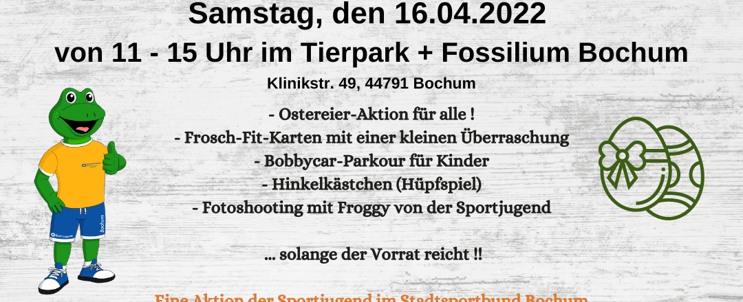 Osteraktion der Sportjugend im Tierpark + Fossilium Bochum